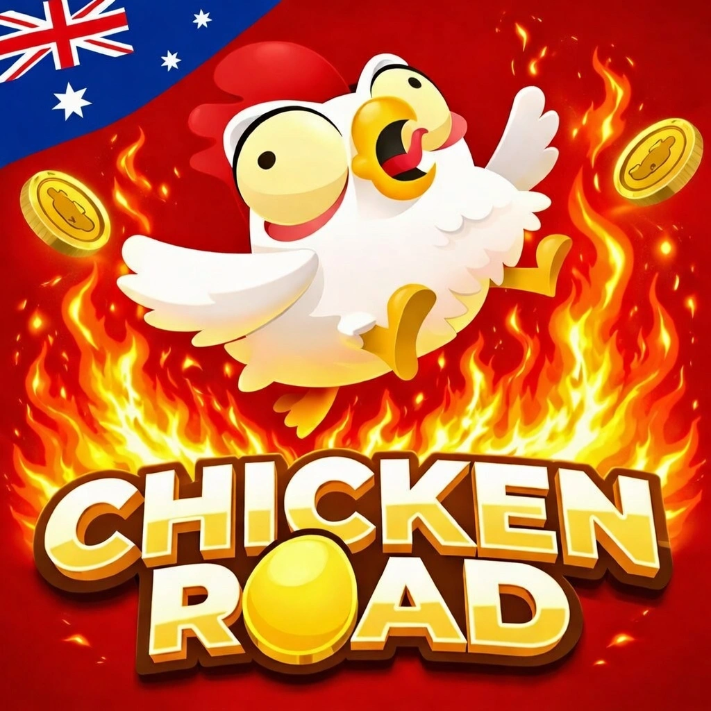 Chicken Road logo with the Australian flag strip