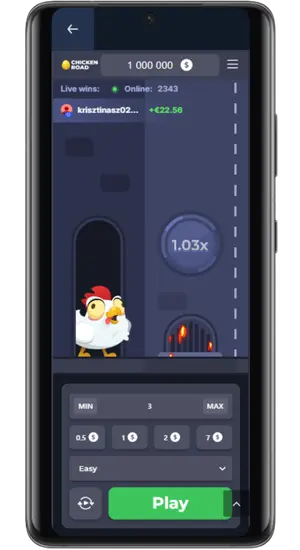 Chicken Road game main screen Australia